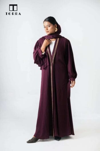 AFIFA ABAYA | MARRON